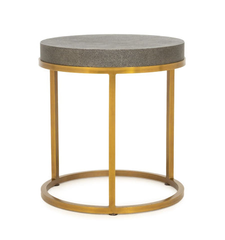 Restoration Hardware Faux Shagreen Side Table