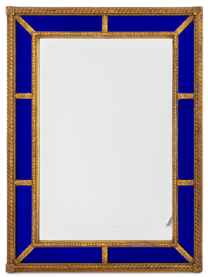 Swedish Baroque Style Giltwood Cushion-Cut Mirror