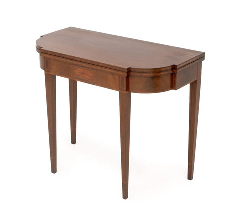 Federal Hepplewhite Mahogany Card Table, ca. 1790
