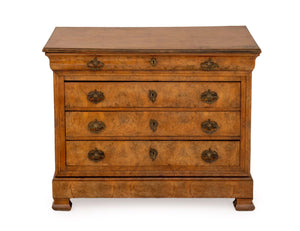 Louis Philippe Burl Walnut Commode, 19th C.