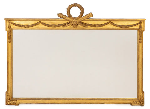 Louis XVI Style Giltwood Framed Mirror