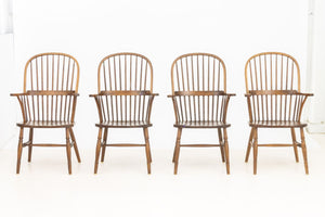 Conant Ball Windsor Style Oak Armchairs, 4