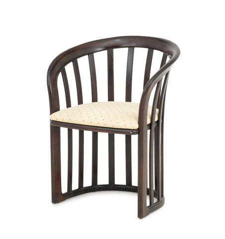 Josef Hoffmann Style Bentwood Barrel Armchair