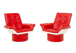 Morris Futorian "Space Age" Lounge Chairs, Pair
