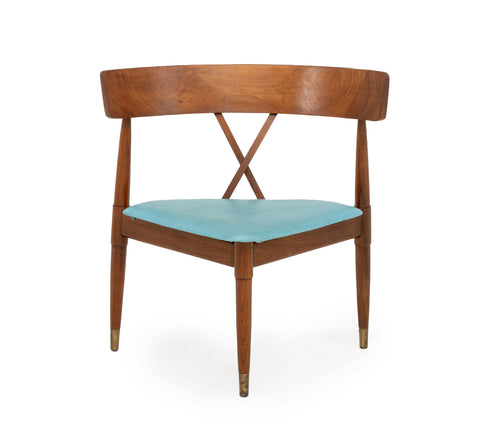 American Mid-Century Modern Corner Chair