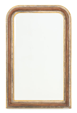 LaBarge Silvered & Giltwood Beveled Mirror