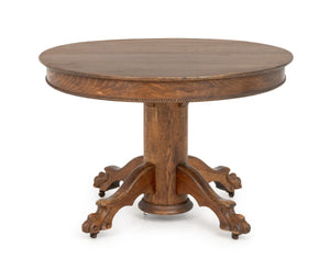 Arts and Crafts Tiger Oak Center Table