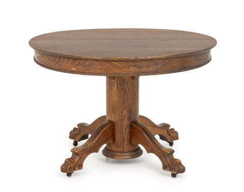 Arts and Crafts Tiger Oak Center Table