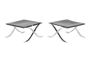 Mies van der Rohe x Knoll Barcelona Stools, Pair