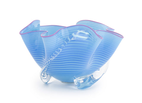 Signed Studio Glass Handkerchief Bowl, 2004