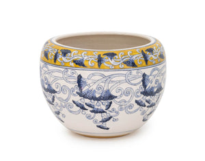 Italian Large Glazed Ceramic Jardiniere