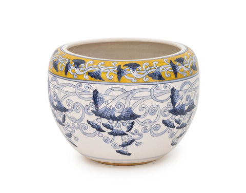 Italian Large Glazed Ceramic Jardiniere