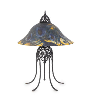 Ulla Darni Reverse Painted Glass Table Lamp