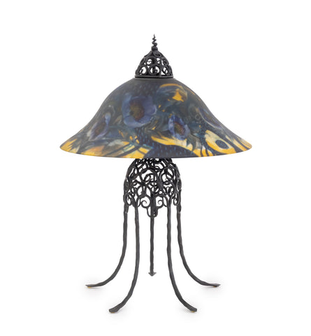 Ulla Darni Reverse Painted Glass Table Lamp
