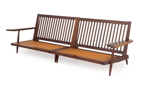 George Nakashima Walnut Two-Piece Sofa, 1962
