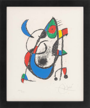 Joan Miro "Lithograph XI" Lithograph, 1975