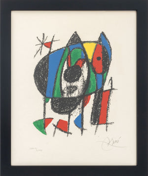 Joan Miro "Lithograph V" Lithograph, 1975