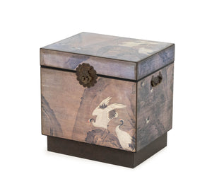 Chinese Crane and Bird Motif Chest