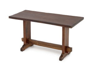 Baroque Style Walnut Trestle Table, 19th Century