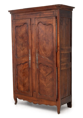 French Provincial Cherrywood Armoire, 18th Century