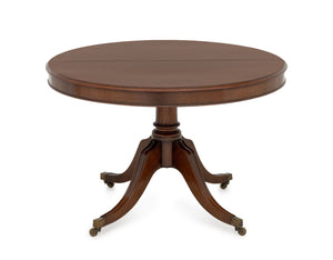Regency Style Mahogany Pedestal Dining Table