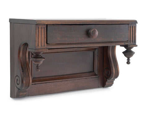 American Empire Style Mahogany Wall Console
