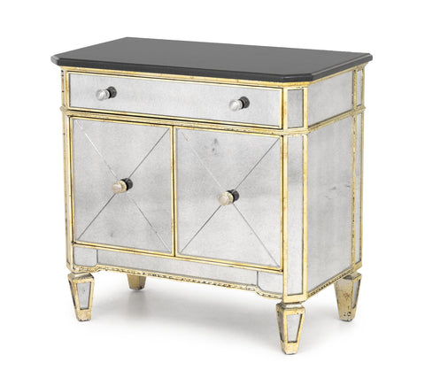Hollywood Regency Style Mirrored Cabinet