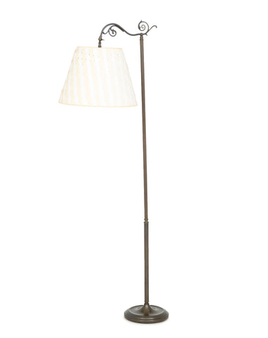 Art Nouveau Style Patinated Metal Floor Lamp