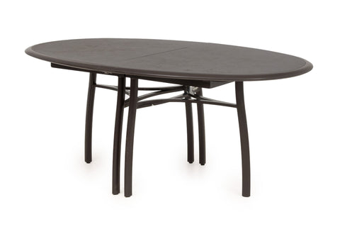 Contemporary Oval Ebonized Wood Dining Table