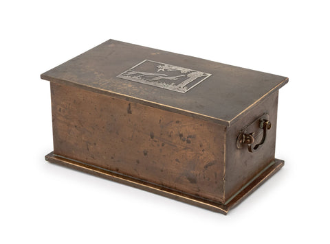 Smith Metal Arts Co. Sterling Silver and Bronze Casket