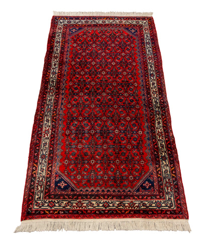 Persian Hamadan Rug, 11' x 5' 3.5