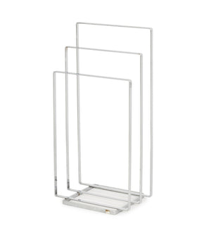 Modern Chrome-Plated Three Tier Towel Rack