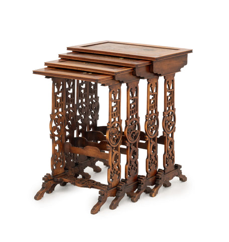 Set of Four French Japonisme Quartetto Tables