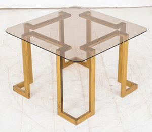 Maison Ramsay Style Brass & Glass Side Table (9215873417523)