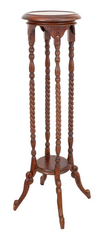 Mahogany Barley Twist Pedestal