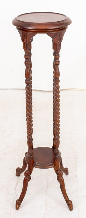 Mahogany Barley Twist Pedestal (9398985097523)