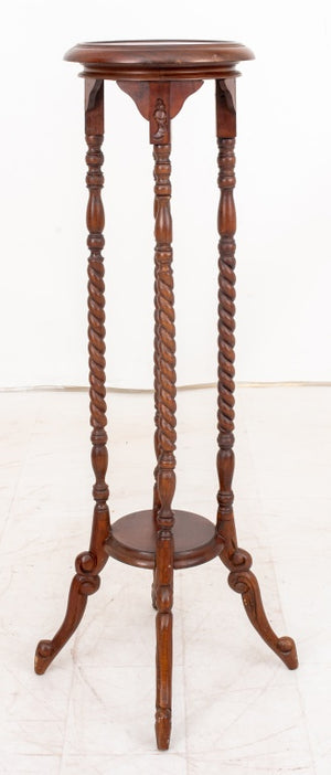 Mahogany Barley Twist Pedestal (9398985097523)