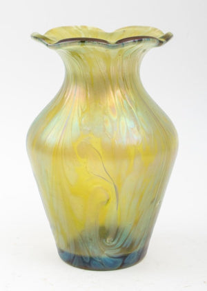 German Vallerysthal (Attr.) Favrile Vase, ca 1900 (8896049217843)