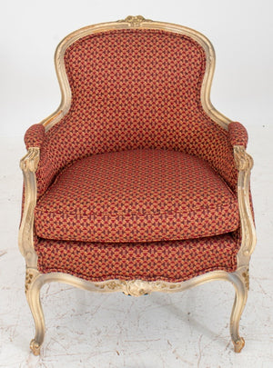 Louis XV Style Upholstered  Armchair (8451579511091)