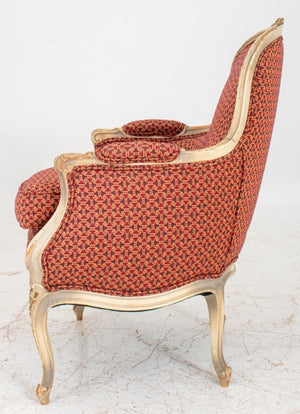 Louis XV Style Upholstered  Armchair (8451579511091)