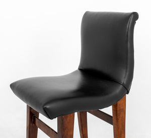 Mid-Century Modern Style Black Bar Stools, Pair (9399918166323)