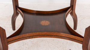 Edwardian Octagonal Inlaid Rosewood Lamp Table (8346514260275)