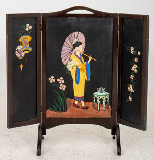 Foldable Wood Fire Screen With  Acrylic on Panel (9058085863731)