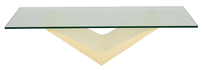 Gampel-Stoll Faux Parchment Coffee Table, 1980s