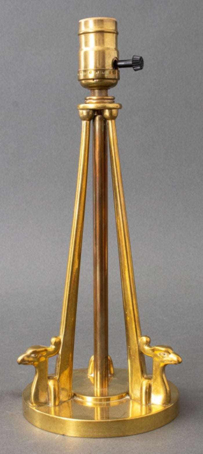 Art Moderne Style Tripoedal Peacock Lamp
