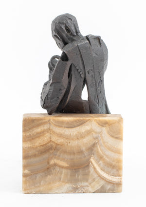 Brutalist 'The Collector' Bronze Sculpture (8908590874931)