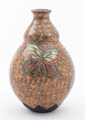 Nicaraguan Modern Ceramic Vase w/ Butterfly Motif (8901423497523)