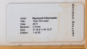 Ciborowski "That 70's Hotel" Chromogenic Print (8924386754867)