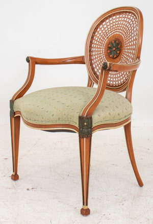 George III Hepplewhite Style Painted Arm Chair (8311149265203)