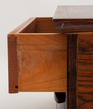 Decorative Two-Drawer Wooden Box with Marquetry (8908610896179)